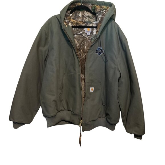 NWT Carhartt Men’s Jacket Quilted RealTree Lining Green 2XL 101074 316 Hunting - Picture 14 of 14